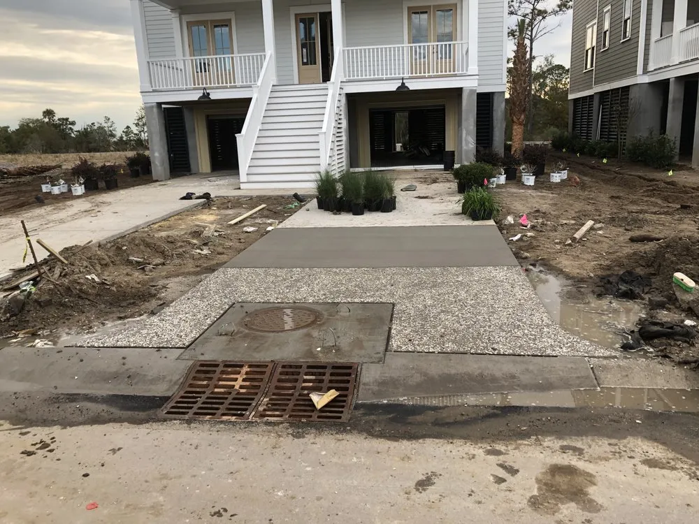 Top-rated lawn mowing service for outdoor upgrades in Charleston, SC by Myrtle Concrete Services