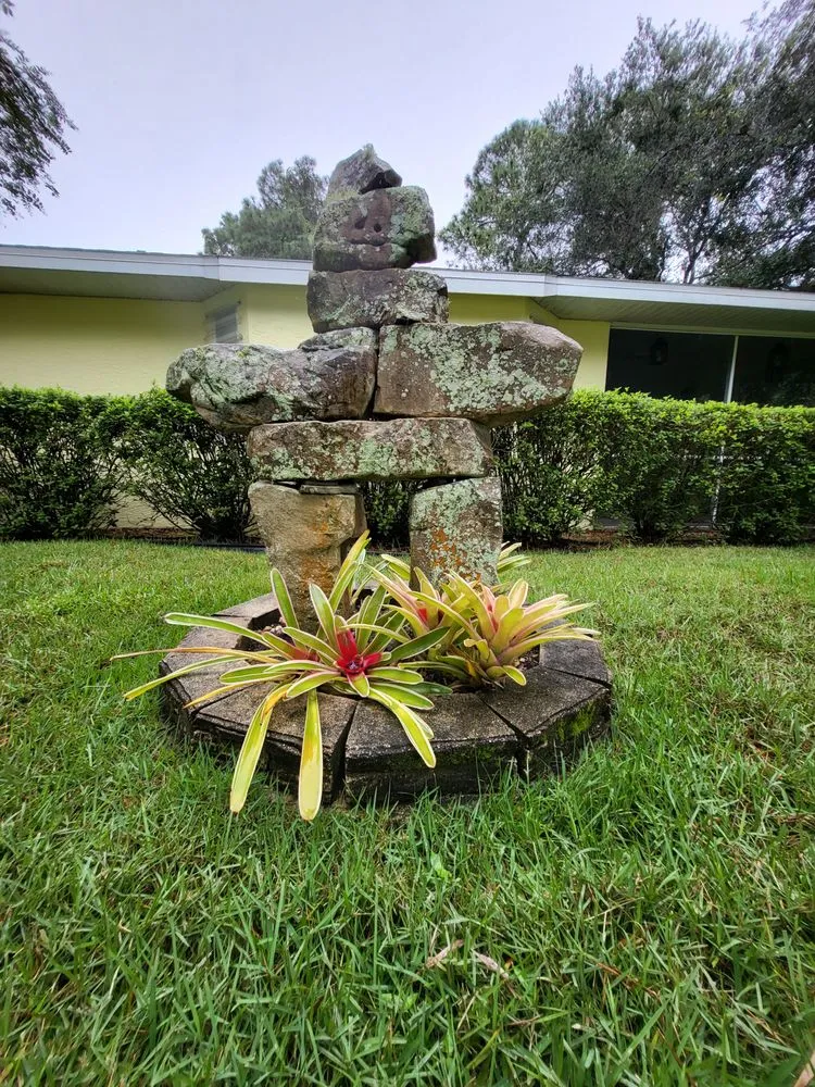 Top-rated residential landscaping with custom design in North Port, FL by Mystic Falls & Ponds
