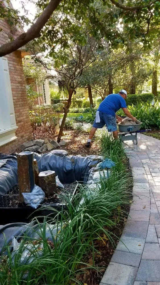 Affordable outdoor landscaping in North Port, FL - Mystic Falls & Ponds