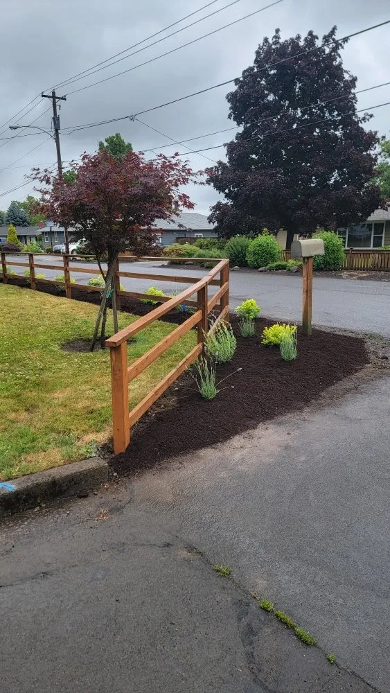 Professional landscape installation in Eugene, OR by Mystic Landscaping