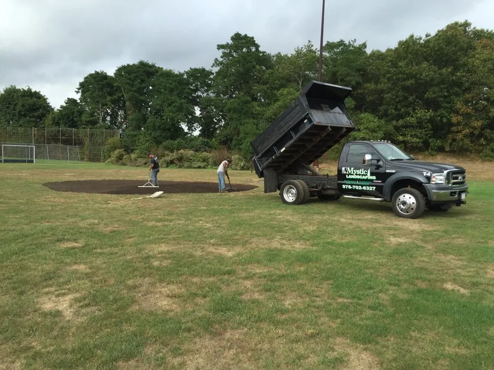 Professional lawn care service for homes in Peabody, MA by Mystic Property Services