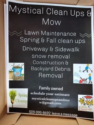 Mystical Clean Ups & Mow Logo