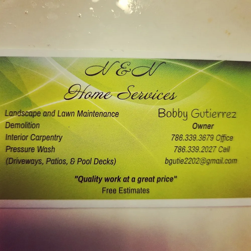 Affordable landscape design in Homestead, FL - N & N Home Services