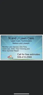 N and J Lawn Care Logo