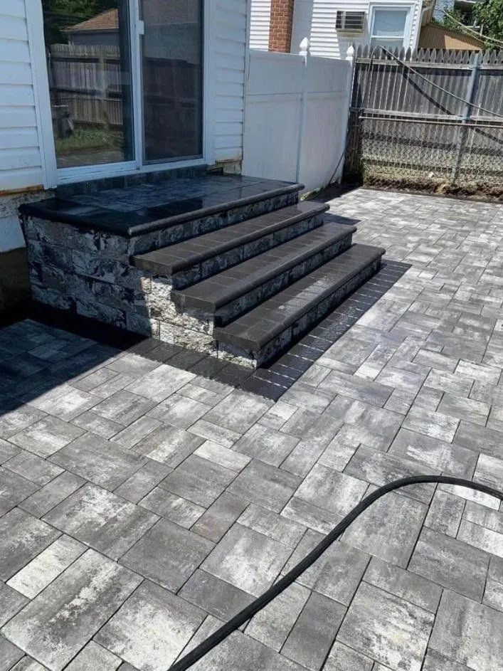 Custom outdoor landscaping in Boston, MA by N Miller Masonry & Construction