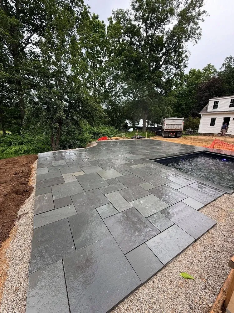 Custom outdoor landscaping for outdoor upgrades in Hudson, MA by N Z Daniels