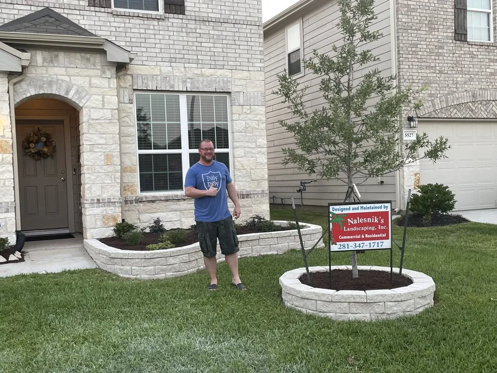 Reliable landscaping services in Katy, TX by Nalesnik's Landscaping