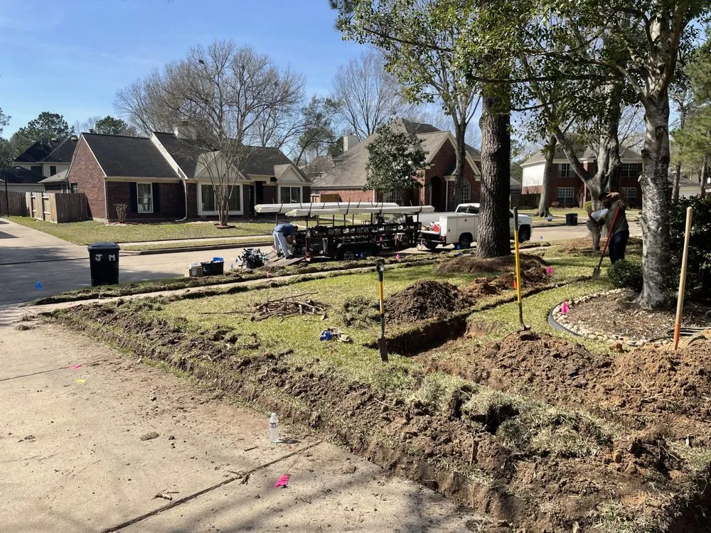 Affordable landscape installation in Katy, TX by Nalesnik's Landscaping