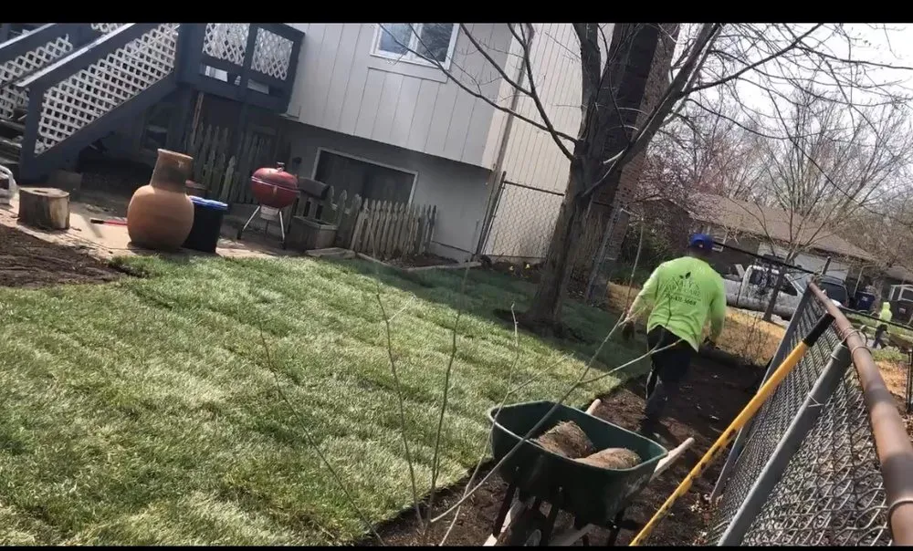 Affordable landscaping services for homes in Topeka, KS by Naly's Lawn & Landscape