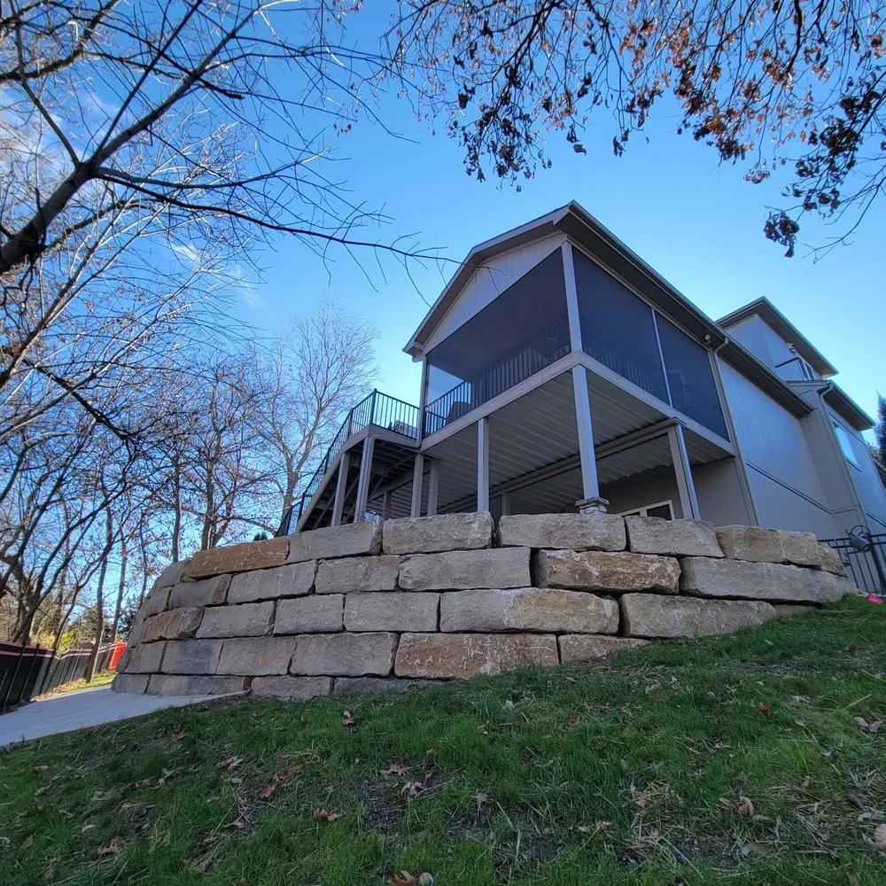 Custom yard cleanup service in Topeka, KS by Naly's Lawn & Landscape