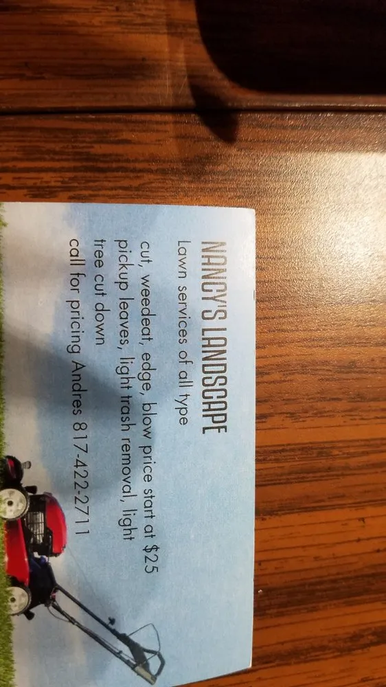 Affordable landscape design in Fort Worth, TX by Nancy's Landscape