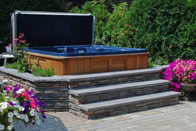 Local landscape installation with custom design across Rehoboth, MA - Nantucket Pavers