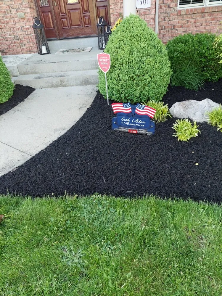 Custom residential landscaping for homes in Bridgeville, PA by Nanz Lawn Care
