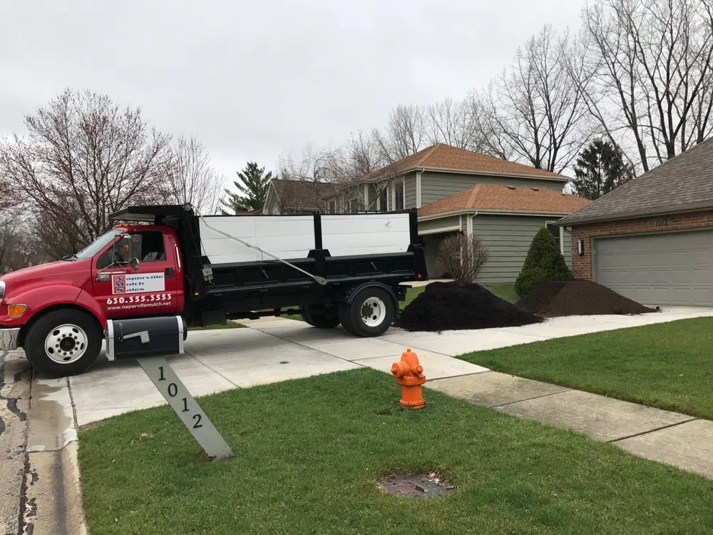 Local landscape installation for beautiful yards in Naperville, IL by Naperville Mulch Sales
