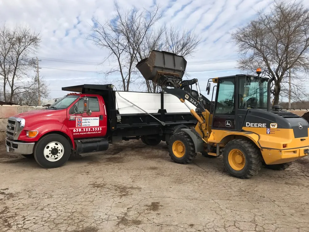 Professional landscaping services for year-round maintenance in Naperville, IL by Naperville Mulch Sales