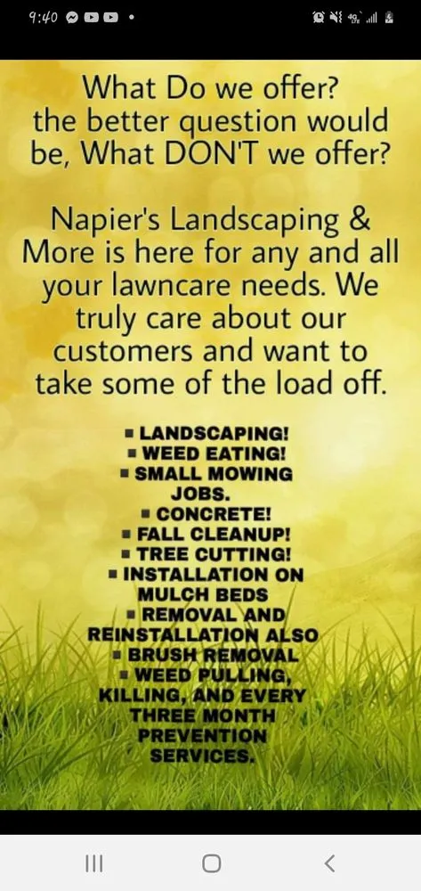 Professional outdoor landscaping with custom design across Mays Lick, KY - Napiers Landscaping and more