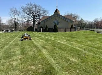 Top-rated lawn mowing service with custom design across Carmel, IN - Naptown Property Maintenance