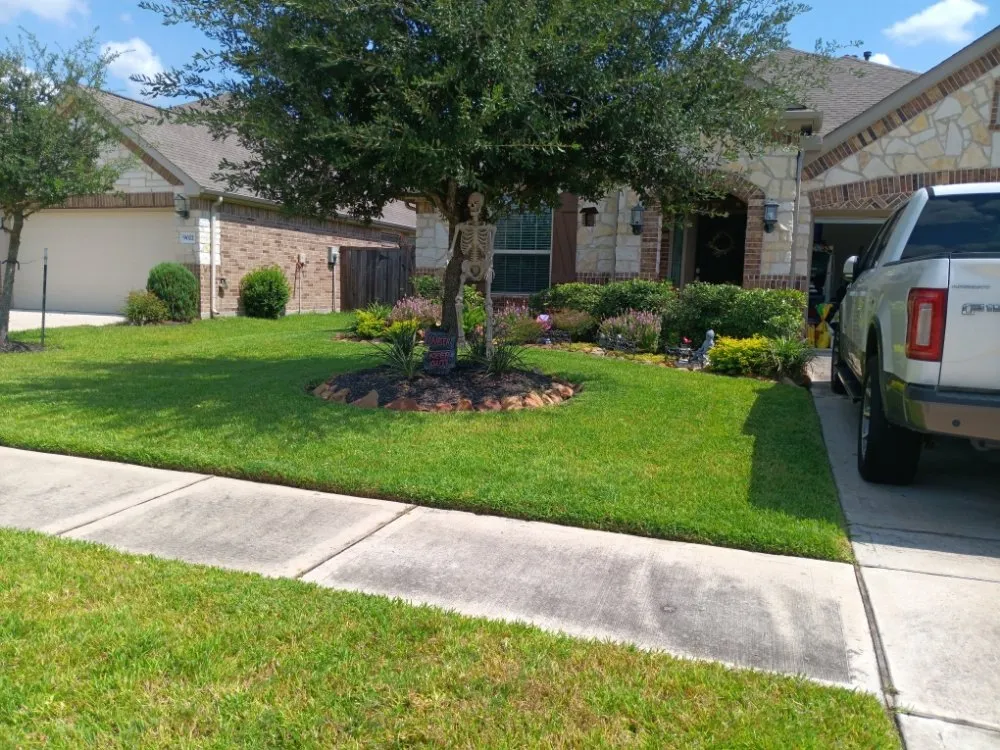 Professional yard maintenance with custom design across Houston, TX - Nasario Lara
