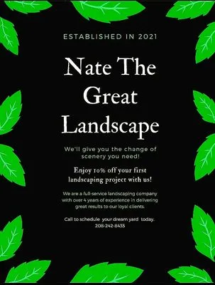 Nate the Great Landscape Logo