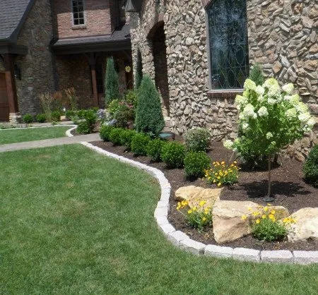 Professional garden landscaping in Clarksville, TN by Nate's Mowing