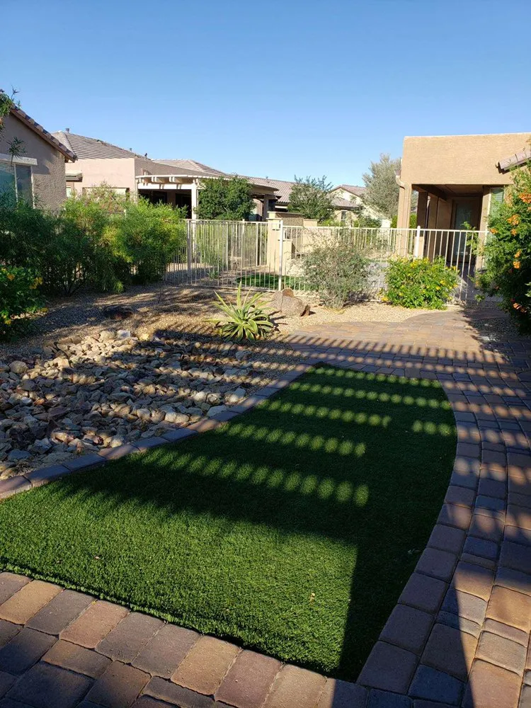 Professional outdoor landscaping in Buckeye, AZ by Nate's Quality Services