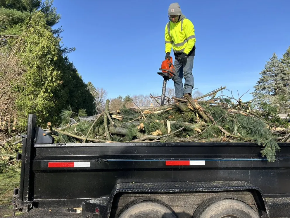 Custom landscape installation in Edwardsburg, MI - Nate’s Tree Service
