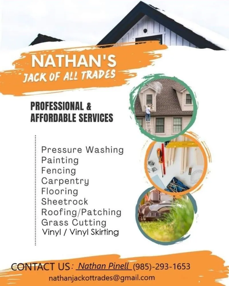 Reliable landscape installation in Houma, LA by Nathan's Jack Of All Trades