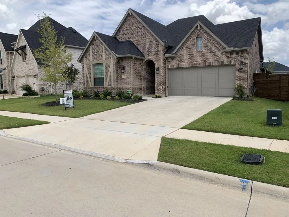 Custom landscape design in Argyle, TX by Nathan's Lawn Care