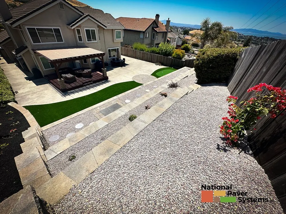 Affordable yard cleanup service for residential properties in Redwood City, CA by National Paver Systems