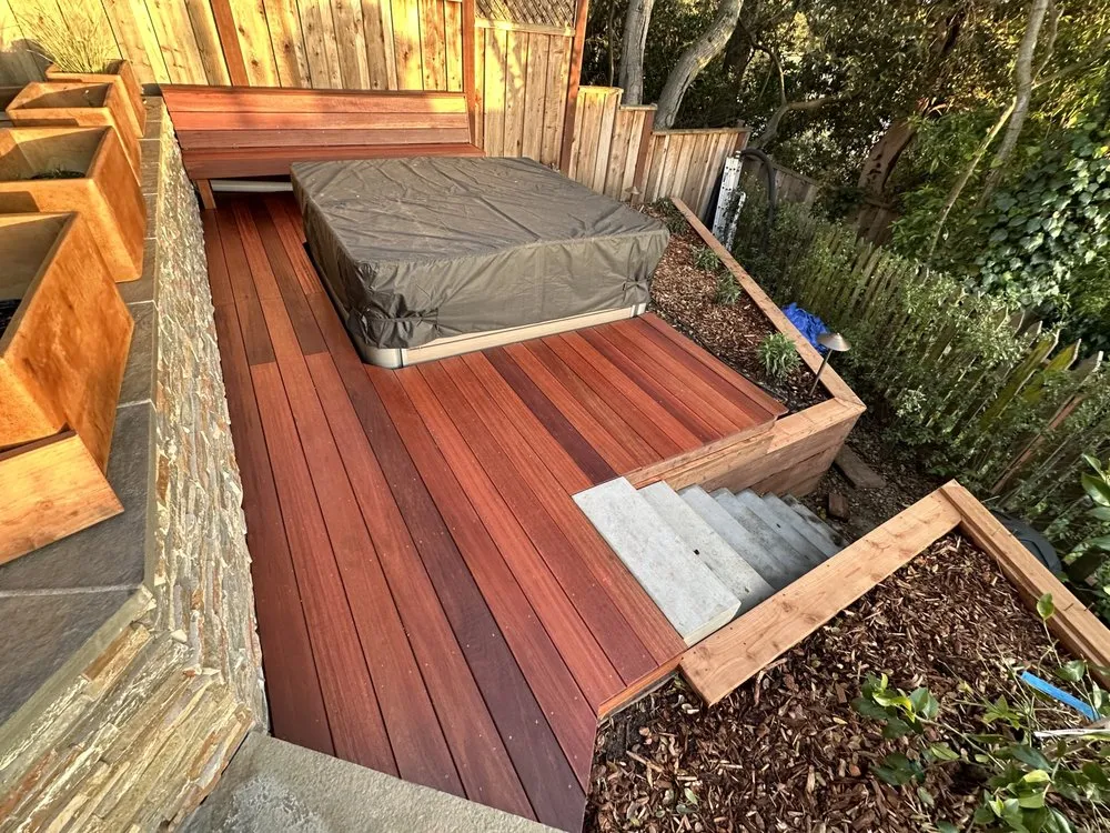 Custom outdoor landscaping for homes in Redwood City, CA by National Paver Systems