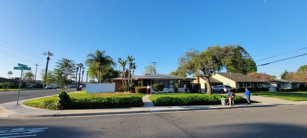 Local yard cleanup service for year-round maintenance in Anaheim, CA by National Tree Care & Landscape