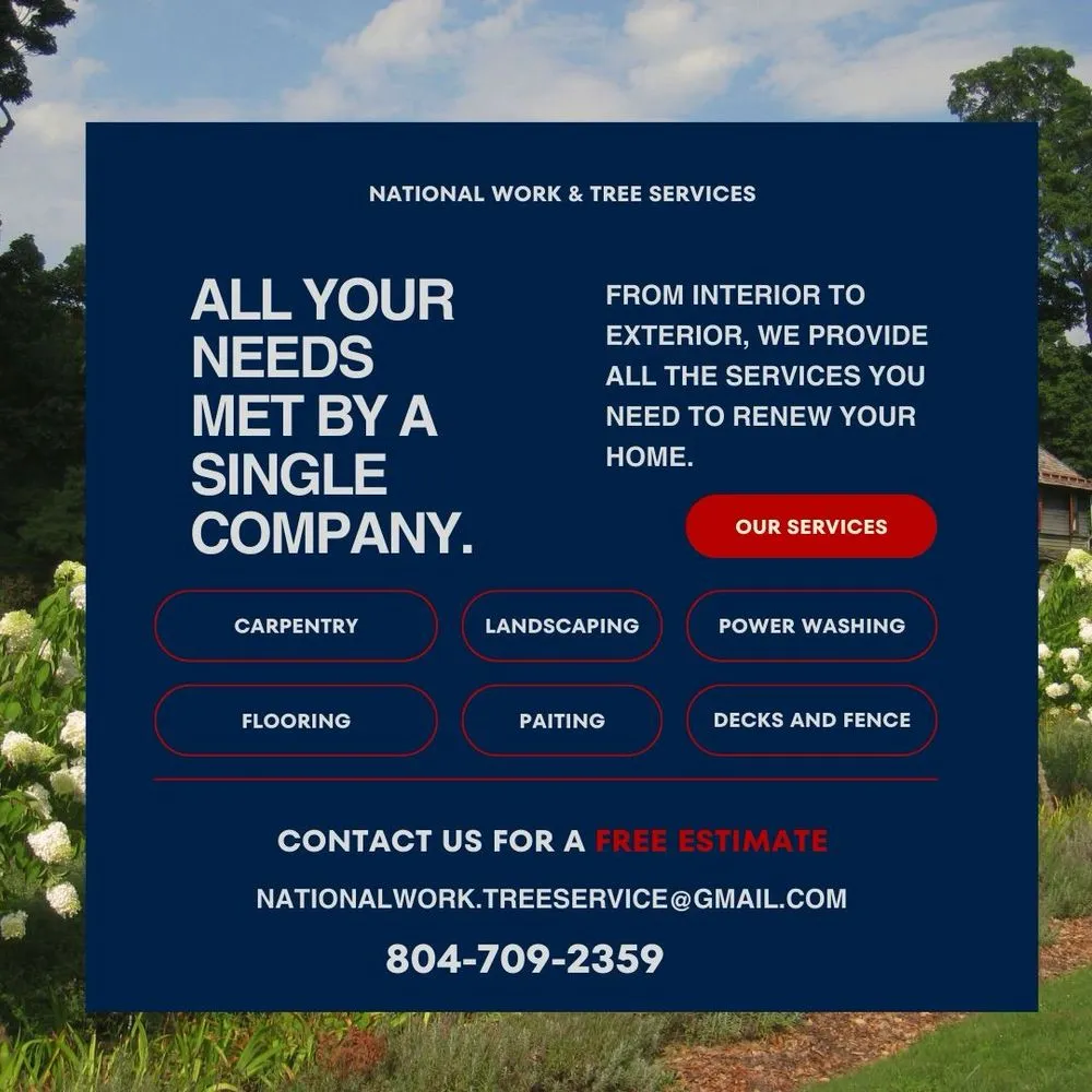 Professional garden landscaping in Bon Air, VA - National Work Landscape and Tree Services