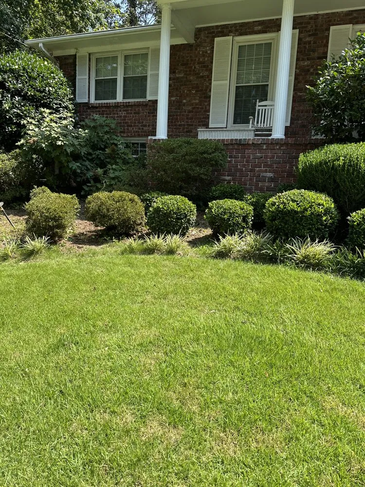 Trusted lawn mowing service with custom design in Birmingham, AL by Nations Landscape