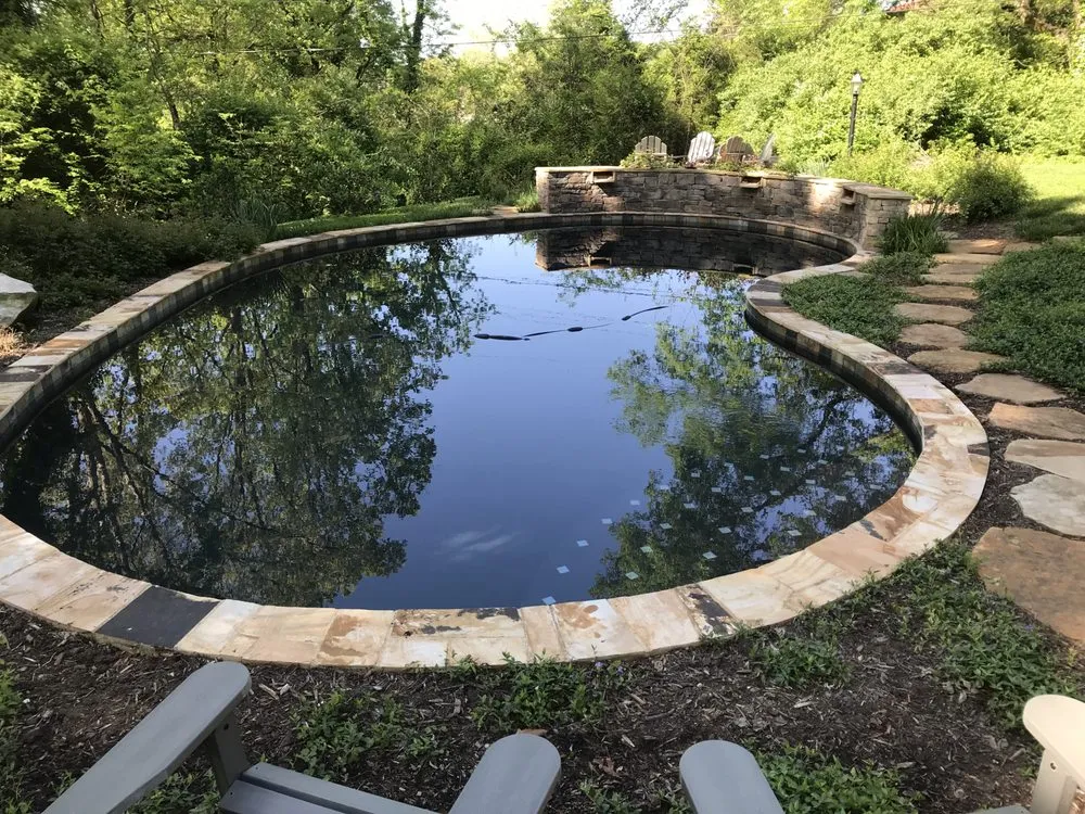 Custom landscape installation in Louisville, TN by Native Design & Hardscape