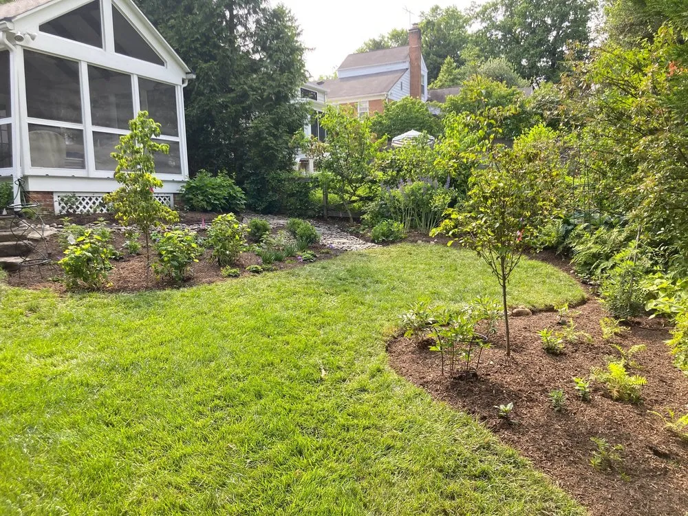 Professional lawn mowing service for outdoor upgrades in North Potomac, MD by Native Plant Scapes