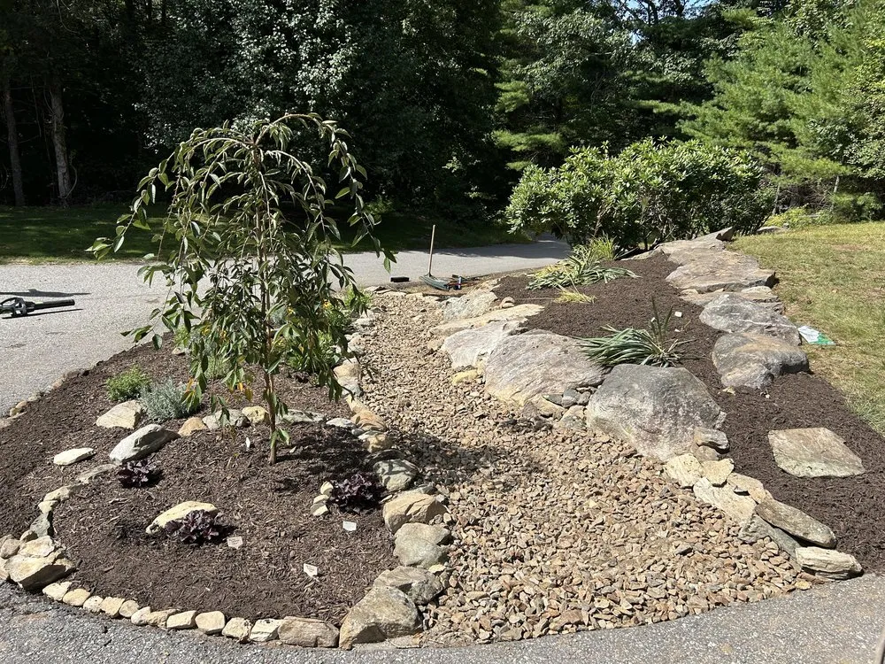 Expert landscape installation in Windham, CT by Native Roots Landscaping