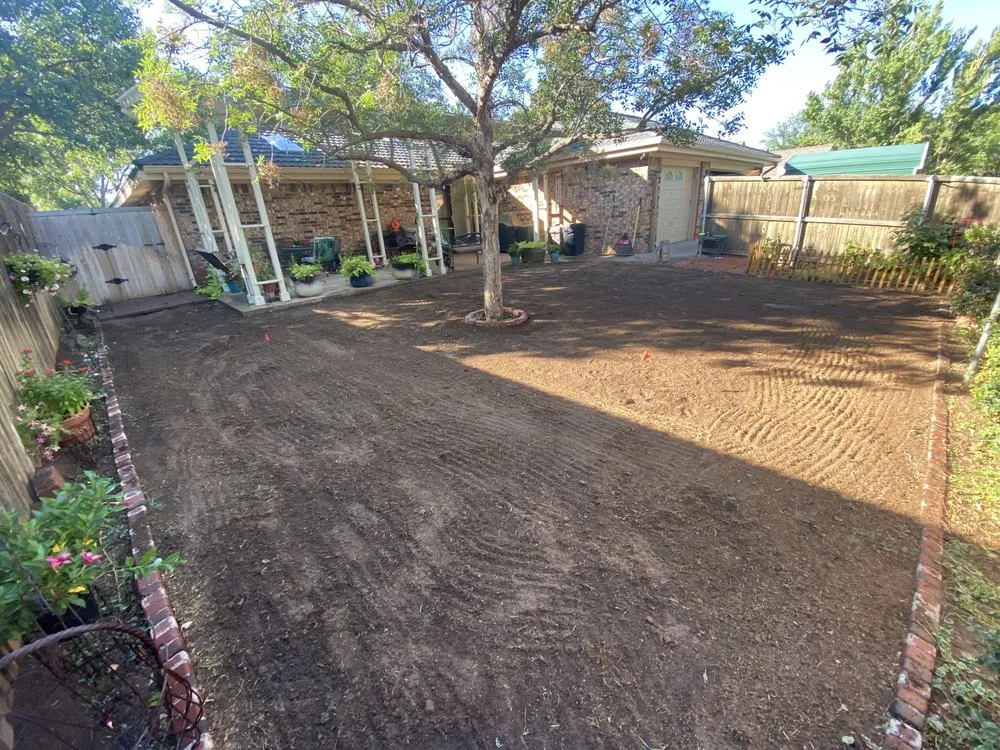 Professional yard cleanup service in Amarillo, TX by Native Texan Family Landscaping