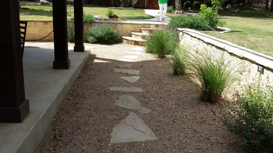 Custom outdoor landscaping in New Braunfels, TX by NativeScapes Landscaping