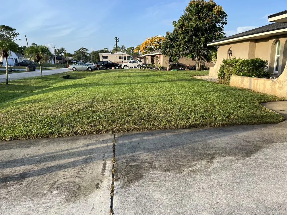 Professional garden landscaping in Lehigh Acres, FL by Nato Precision Cutz