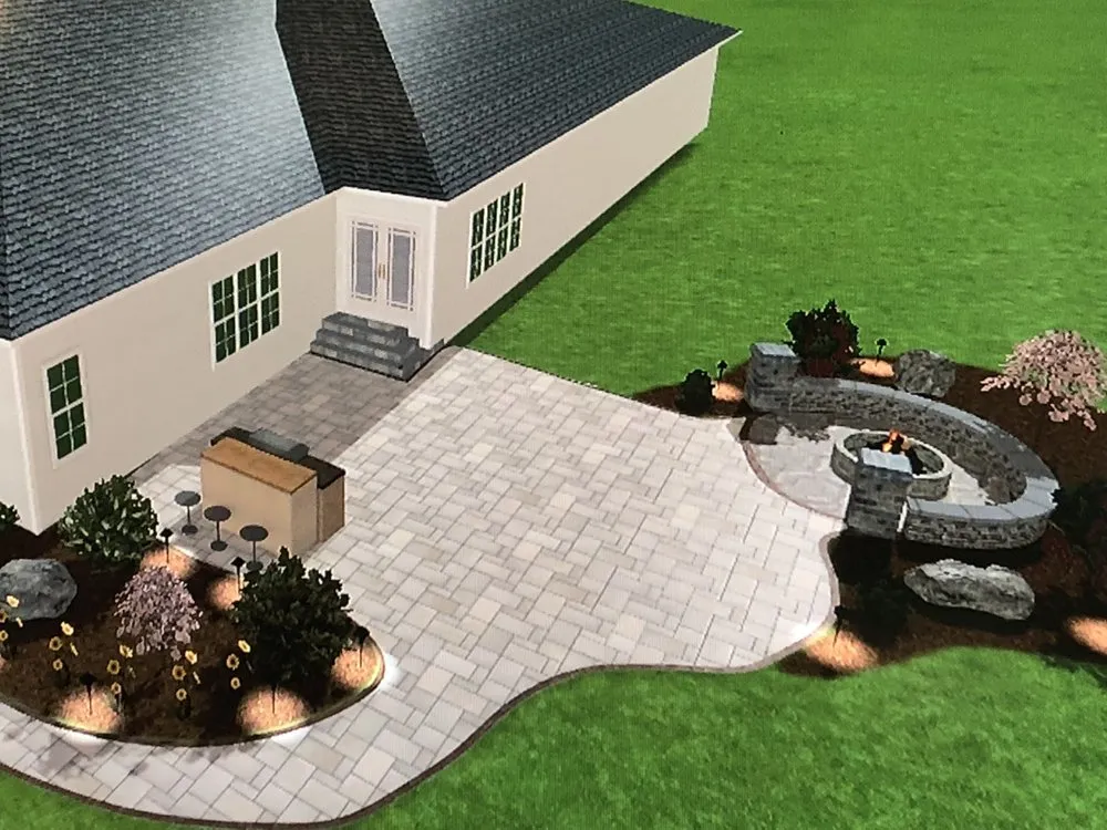 Professional lawn mowing service with custom design across Tolland, CT - Natural Choice Landscaping