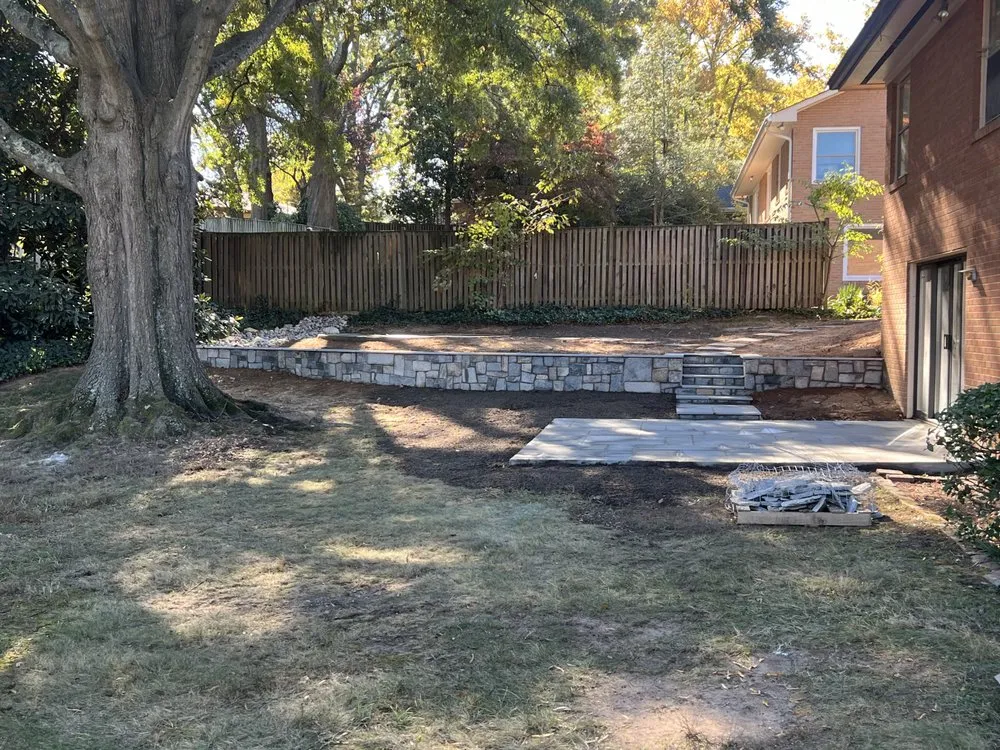 Custom landscape installation for outdoor upgrades in Alexandria, VA by Natural Green Landscape