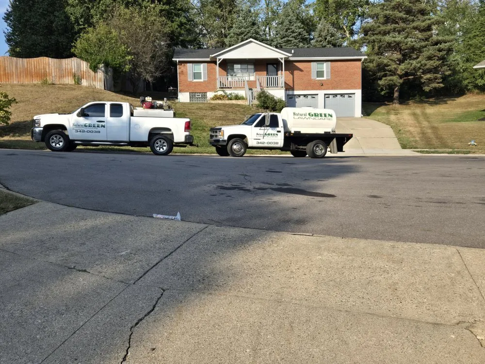 Affordable yard cleanup service for residential properties in Villa Hills, KY by Natural Green Lawn Care