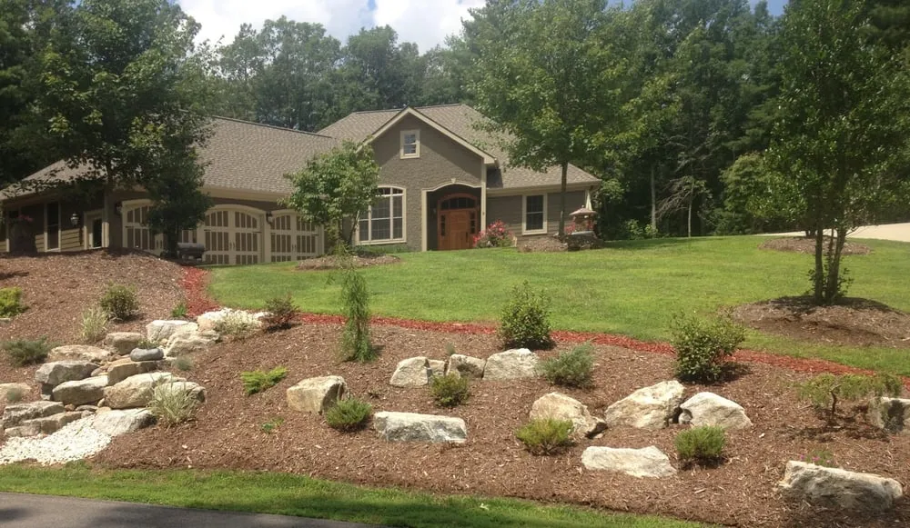 Trusted residential landscaping with custom design in Asheville, NC by Natural Scapes