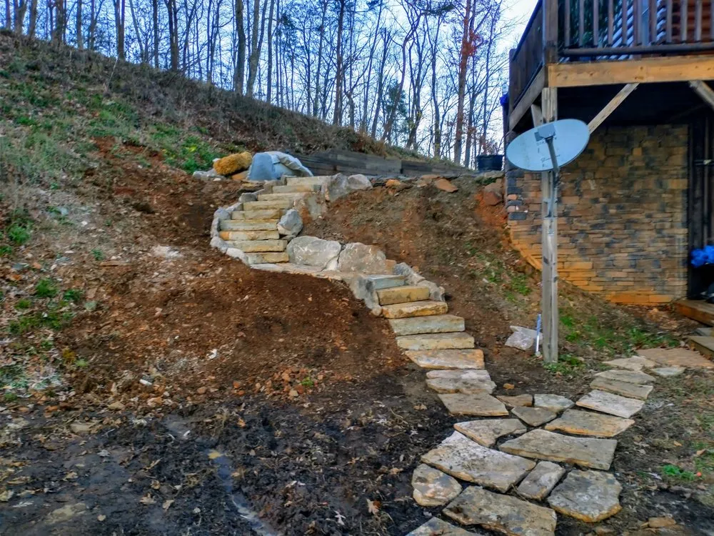 Professional landscape design in Asheville, NC by Natural Succession Landscapes
