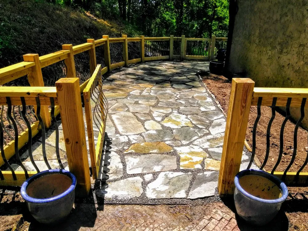 Affordable landscape installation in Asheville, NC by Natural Succession Landscapes