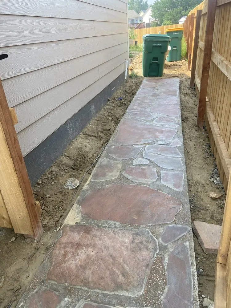 Custom garden landscaping with custom design in Longmont, CO by Natural Touch Services