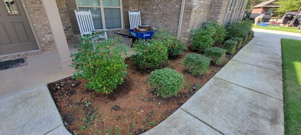 Professional garden landscaping for homes across Huntsville, AL - Naturally Green Lawn Service