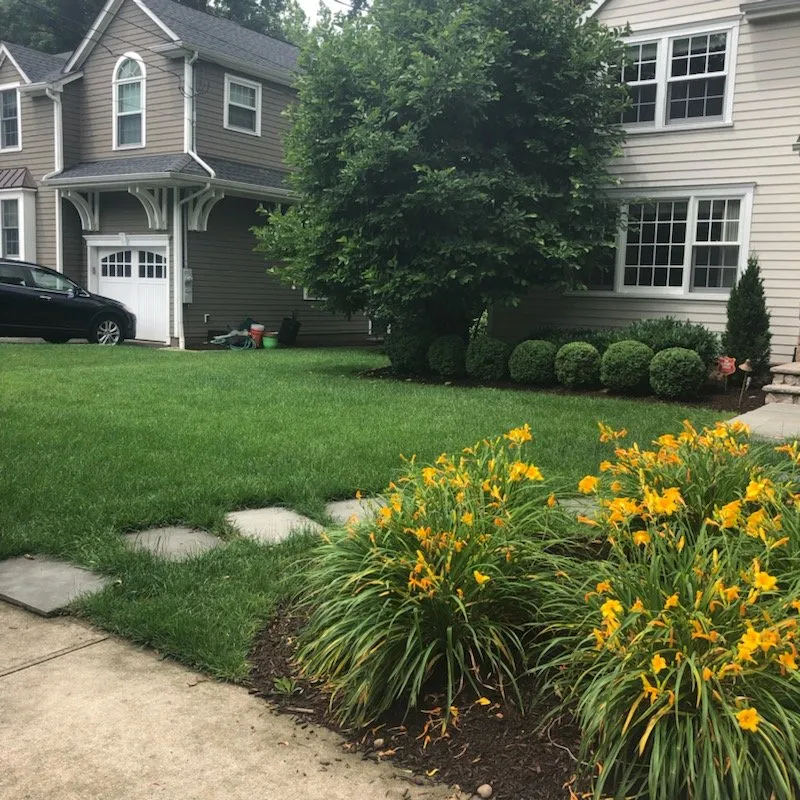 Affordable landscape installation in Newton, NJ by Naturally Greener Lawns