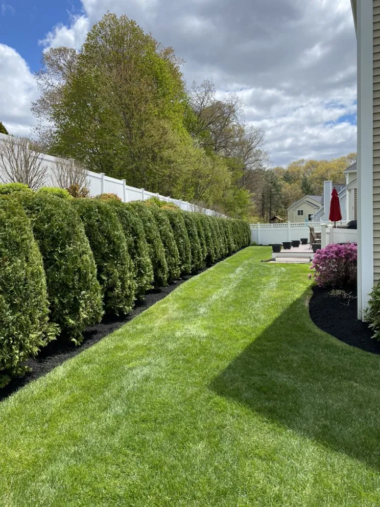 Custom lawn mowing service for residential properties in Weymouth, MA by Nature Bound Garden Landscaping