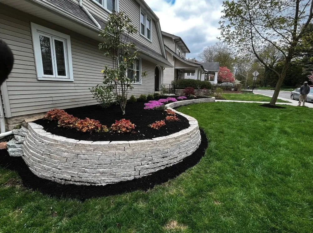 Top-rated lawn mowing service with custom design in Columbus, OH by Nature Boy Landscaping